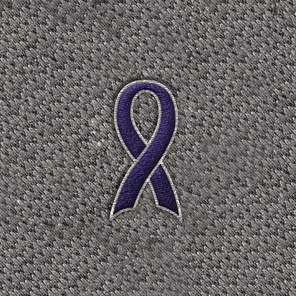 DashMat® - Embroidery "Support Ribbon" Purple Logo