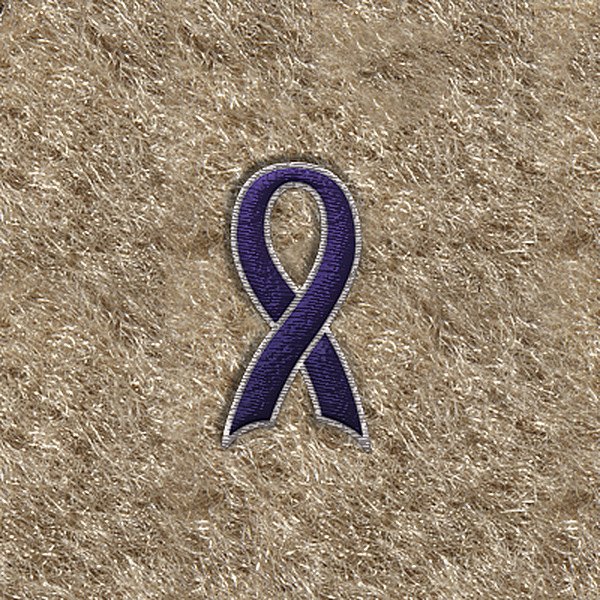 DashMat® - Embroidery "Support Ribbon" Purple Logo