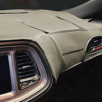 DashMat® - Dodge Limited Edition™ Beige Polyester Custom Dash Cover
