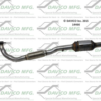 Davico® - Direct Fit Catalytic Converter and Pipe Assembly