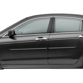 Dawn® - 1.25" Wide Body Side Moldings with Chrome Insert (Painted)