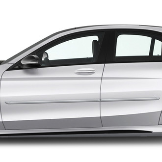 Dawn® - 1.25" Wide Body Side Moldings with Chrome Insert (Painted)