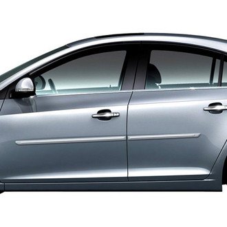Dawn® - 1.25" Wide Body Side Moldings with Chrome Insert (Painted)