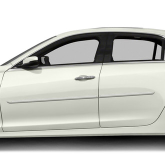 Dawn® - 1.25" Wide Body Side Moldings with Chrome Insert (Painted)