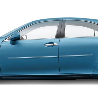 Dawn® - 1.25" Wide Body Side Moldings with Chrome Insert (Painted)