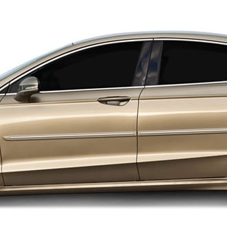 Dawn® - 1.25" Wide Body Side Moldings with Chrome Insert (Painted)