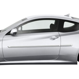 Dawn® - 1.25" Wide Body Side Moldings with Chrome Insert (Painted)