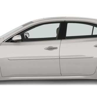Dawn® - 1.25" Wide Body Side Moldings with Chrome Insert (Painted)