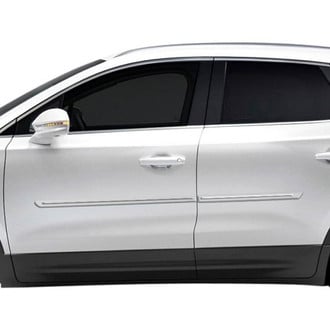 Dawn® - 1.25" Wide Body Side Moldings with Chrome Insert (Painted)