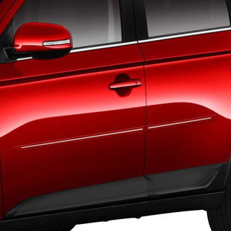 Dawn® - 1.25" Wide Body Side Moldings with Chrome Insert (Painted)