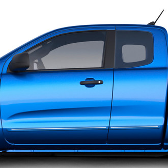 Dawn® - 1.25" Wide Body Side Moldings with Chrome Insert (Painted)