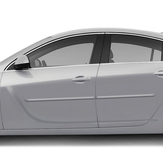 Dawn® - 1.25" Wide Body Side Moldings with Chrome Insert (Painted)