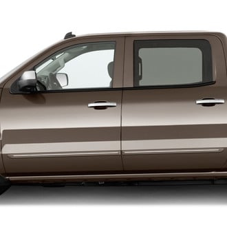 Dawn® - 1.25" Wide Body Side Moldings with Chrome Insert (Painted)