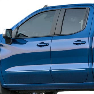 Dawn® - 1.25" Wide Body Side Moldings with Chrome Insert (Painted)