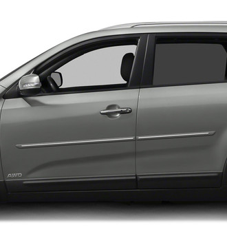 Dawn® - 1.25" Wide Body Side Moldings with Chrome Insert (Painted)
