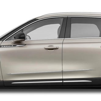 Dawn® - 1.45" Wide Body Side Moldings with Chrome Insert (Painted)