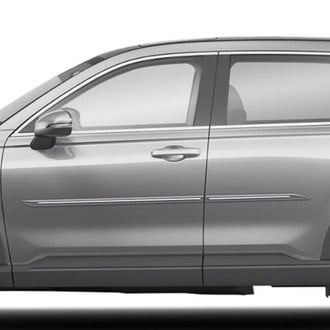 Dawn® - 1.45" Wide Body Side Moldings with Chrome Insert (Painted)