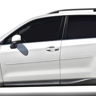 Dawn® - 1.45" Wide Body Side Moldings with Chrome Insert (Painted)