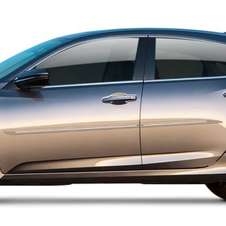 Chrome Pillar Posts for Honda Insight 10-15 14pc Set Door Trim Mirror Cover Kit