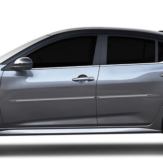 Dawn® - 1.45" Wide Body Side Moldings with Chrome Insert (Painted)