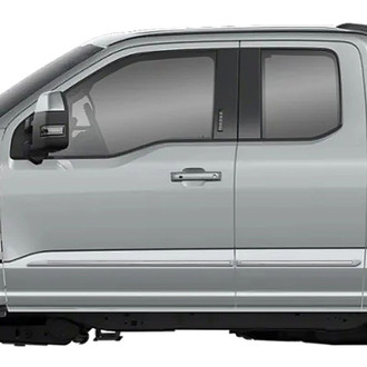 Dawn® - 1.25" Wide Special End Body Side Moldings with Chrome Insert (Painted)