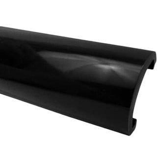 Dawn® - 1 1/8" Wide Glossy Black Track Cover Molding