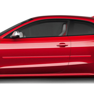 Dawn® - 1.25" Wide Body Side Moldings without Insert (Painted)