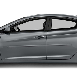 Dawn® - 1.25" Wide Body Side Moldings without Insert (Painted)