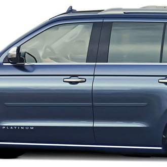 Dawn® - 1.25" Wide Body Side Moldings without Insert (Painted)