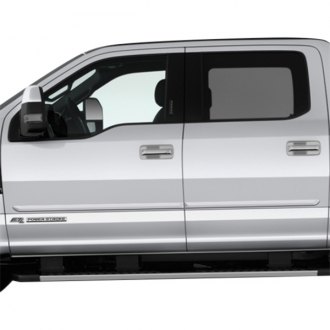 Made in USA Works with 2008-2016 Ford F250/350 Superduty Super Cab 1 Body Side Molding Trim 4PC Overlay 