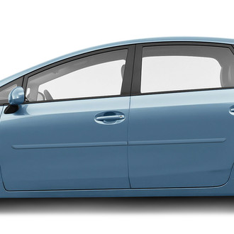 Dawn® - 1.25" Wide Body Side Moldings without Insert (Painted)