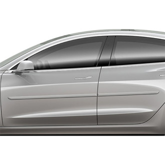 Dawn® - 1.25" Wide Body Side Moldings without Insert (Painted)
