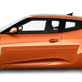 Dawn® - 1.25" Wide Body Side Moldings without Insert (Painted)