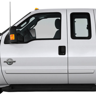 Dawn® - 2.5" Wide Body Side Moldings without Insert (Painted)