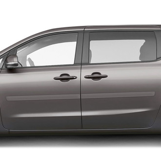 Dawn® - 2.5" Wide Body Side Moldings without Insert (Painted)