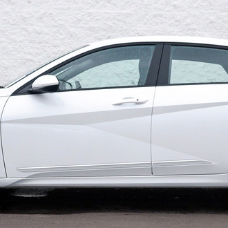 Dawn® - 1.45" Wide Body Side Moldings without Insert (Painted)