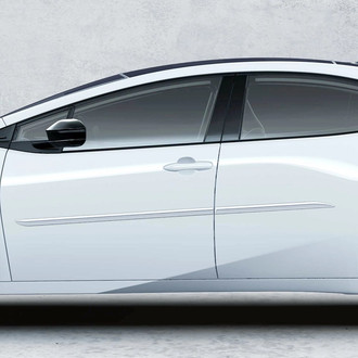 Dawn® - 1.45" Wide Body Side Moldings without Insert (Painted)