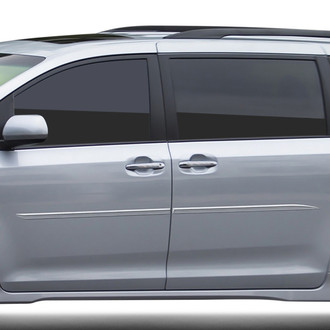 Dawn® - 1.45" Wide Body Side Moldings without Insert (Painted)