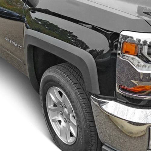 Dawn® Chevy Silverado 1500 2017 OE Style Black Front and Rear Fender