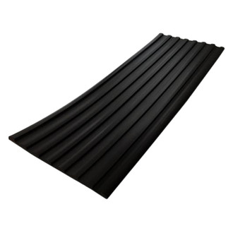 Dawn® - GMC Style 2 3/8" Wide Matte Black Factory Match Molding with Chrome Edge at Bottom