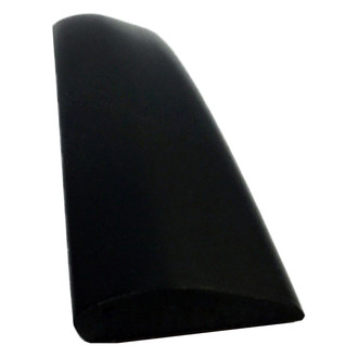 Dawn® - 1 1/8" Wide Glossy Black Track Cover Molding