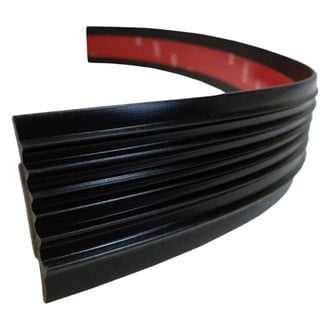 Dawn® - 1 1/4" Wide Matte Black Running Board and Step Molding