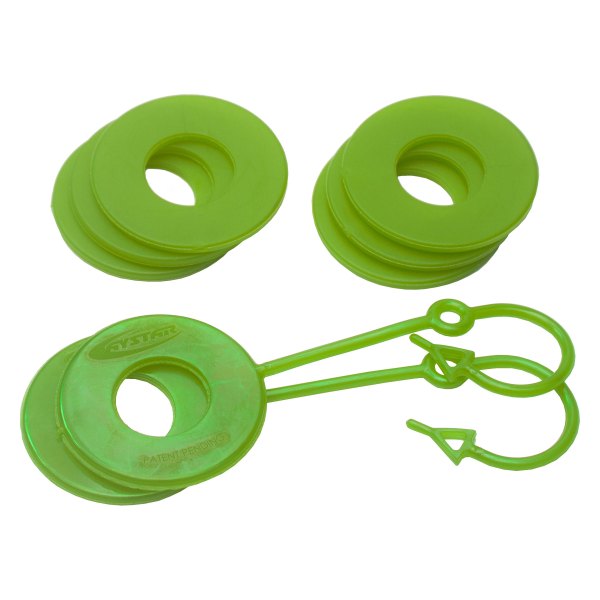 Daystar® - Fluorescent Green D-Ring Locking Washers