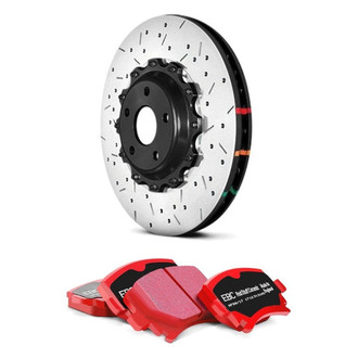 DBA® - 2-Pc HD 5000XS Series Drilled and Slotted Rotor Kit
