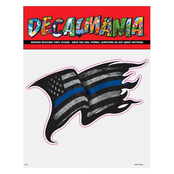 Decalcomania® - Blue Lives Matter Flag 3 Decal