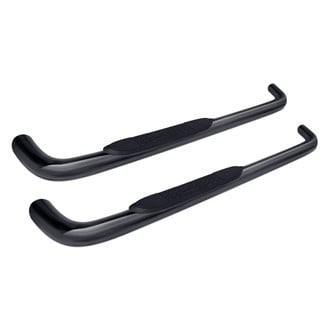 Dee Zee® - 3" Cab Length Black Round Side Steps