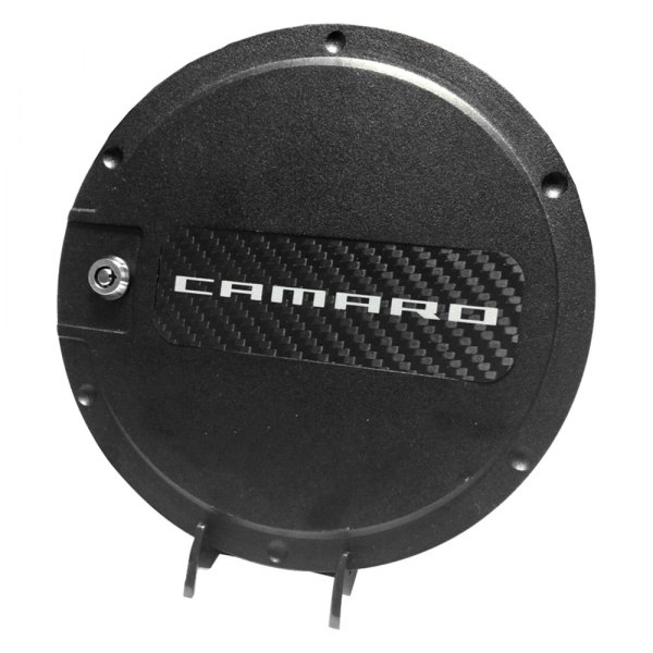 Defenderworx® 901490 Locking Black Gas Cap with Carbon Fiber Insert