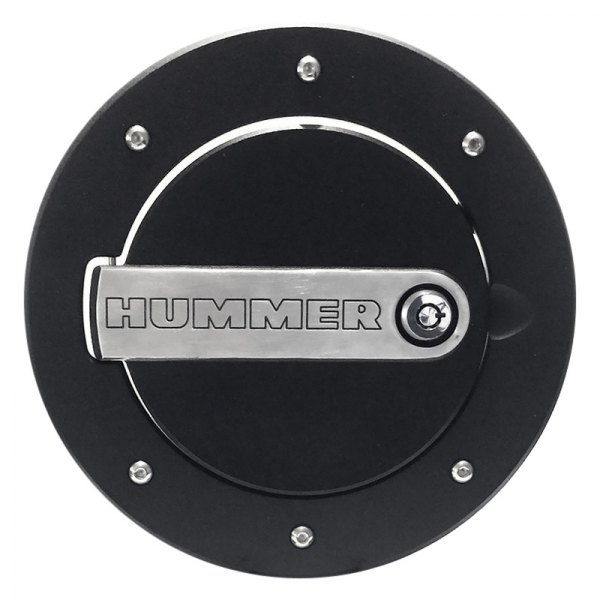 Defenderworx® H3PPT08060 Locking Two Tone Gas Cap with Hummer Logo