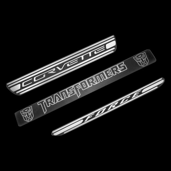 Defenderworx® - Two Tone Door Sills with Corvette Logo