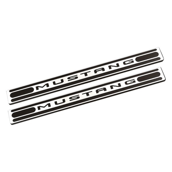 DefenderWorx® - Two Tone Door Sills with Mustang Logo